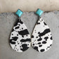 Artificial Turquoise Teardrop Variety Earrings