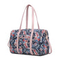 Khelani Quilted Botanical Pattern Duffle Bag elegantbunny