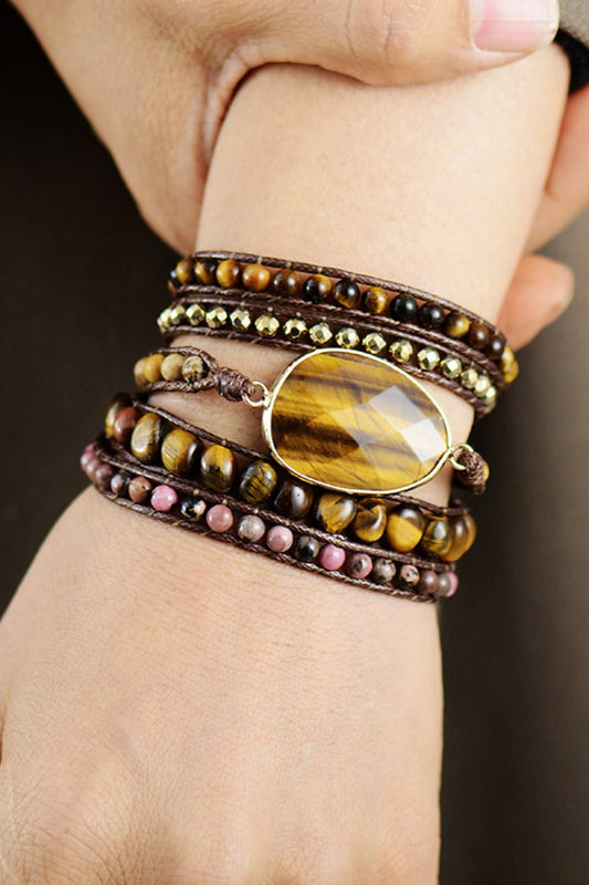 Natural Stone Multi Layered Bracelet