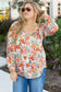 Flower Print Peplum Blouse elegantbunny