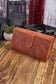 Vintage Style Embossed RFID Wallet