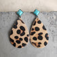 Artificial Turquoise Teardrop Variety Earrings