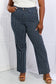 Cassidy High Waisted Tummy Control Striped Straight Leg Jeans By Judy Blue