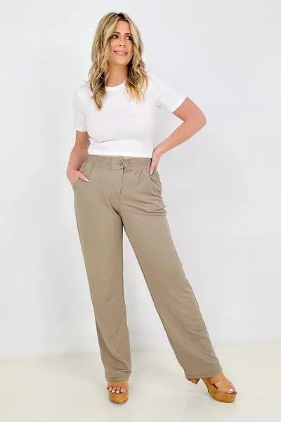 Relaxed Fit Straight Leg Pants