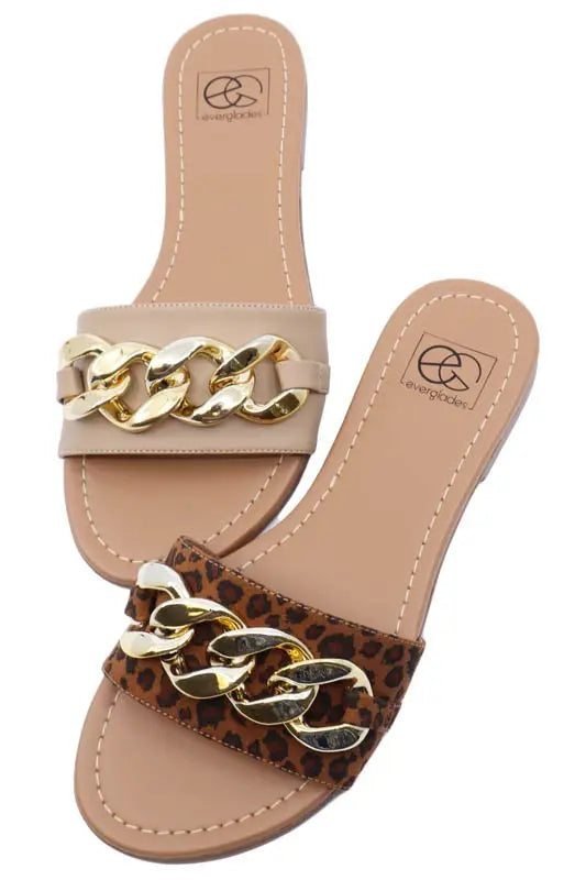 Chained To You Slide on Sandals