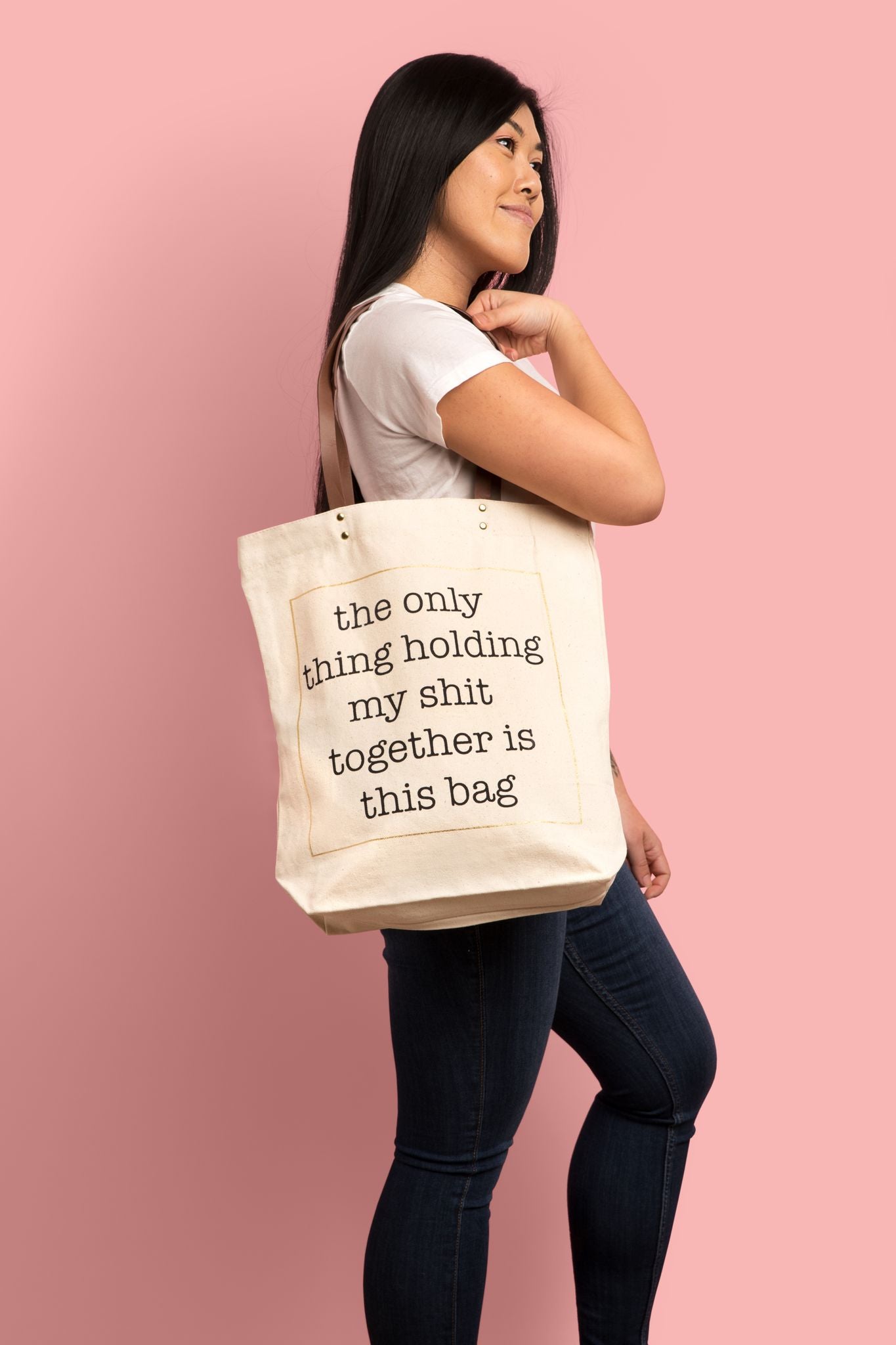 Holding My Shit Together Canvas Tote